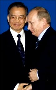 پوتین و Wen نخستوزیر چین