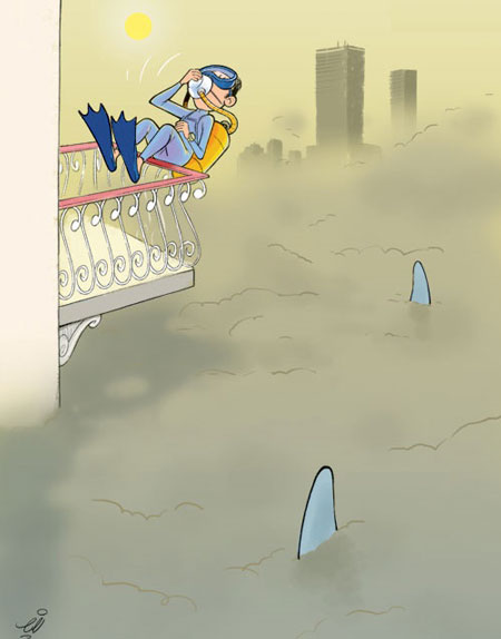 کارتون: هوای تهران!