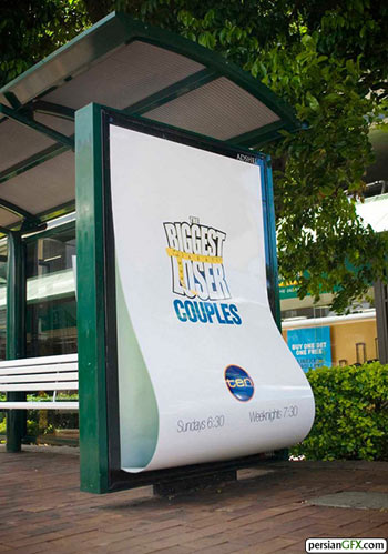تبلیغات جالب و ابتکاری در ایستگاه اتوبوس