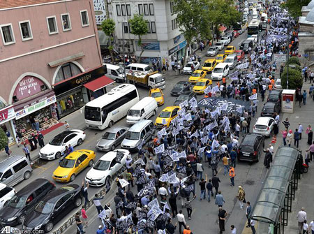 اخبار,اخباربین الملل, راهپیمایی طرفداران خلافت اسلامی  در استانبول