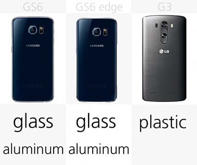 اخبار,اخبار تکنولوژی,مقایسه میان گوشی های Galaxy S6 ، S6 Edge و LG G3