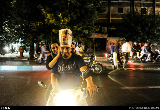 عکس: جشن و سرور ایرانیان پس از توافق