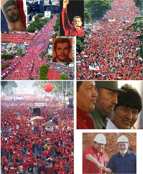 فوریه 2006 - رودخانه سرخ در خیابانهای كاراكاس - اصول سوسیالیسم قرن 21 هوگو چاوس 