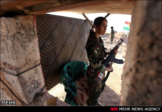 عکس: نبرد زنان پیشمرگه با داعش‎
