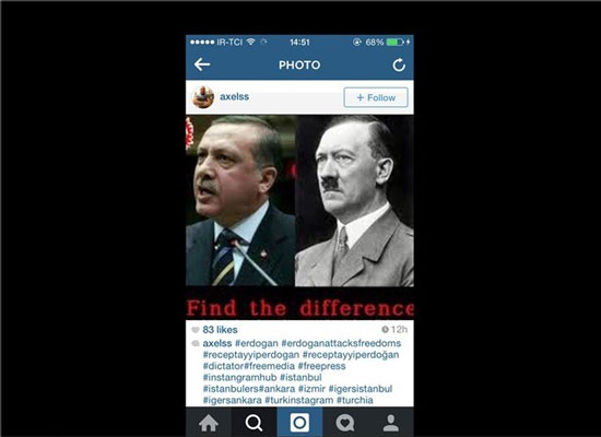 حمله کاربران ترک به اردوغان +عکس
