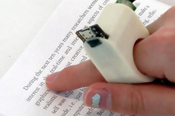 متن خوان انگشتی,Finger Reader,اختراعات جدید
