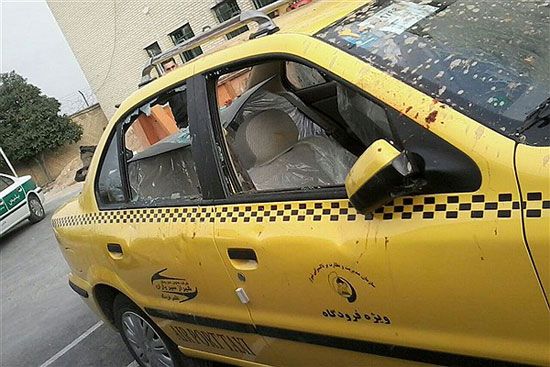 تصاویر حمله به خودروی حامل علی مطهری