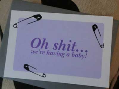 گفتن خبر بارداری با کارت پستال,خبر بارداری