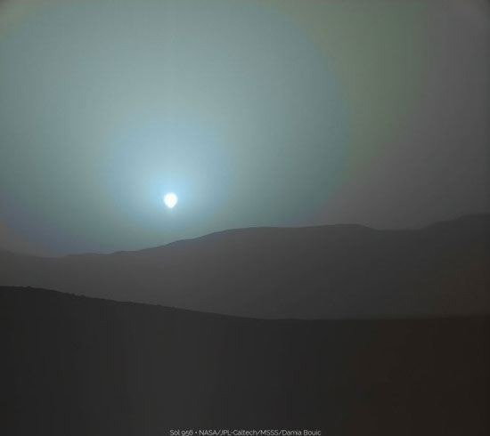 عکس‌های جدید و بسیار زیبایی از غروب خورشید در مریخ منتشر شد