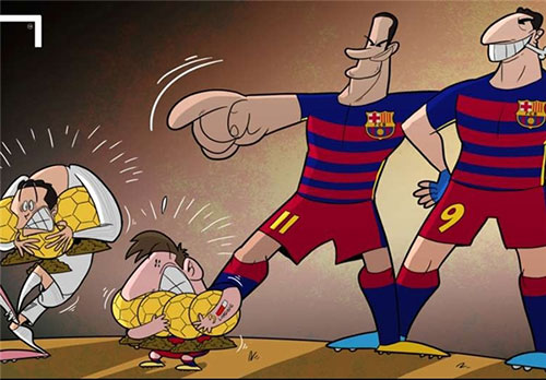 کاریکاتور: وحشت مسی از درخشش نیمار