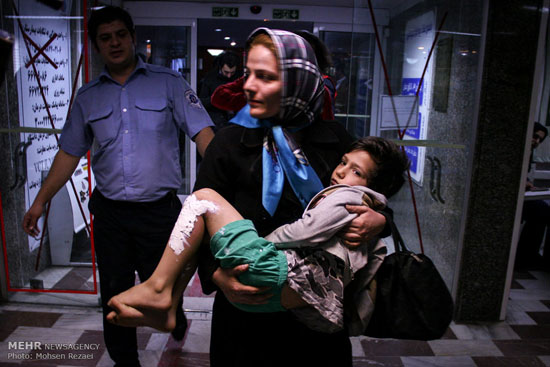عکس: مصدومان چهارشنبه سوری در تهران