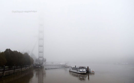 مه غلیظ در بریتانیا