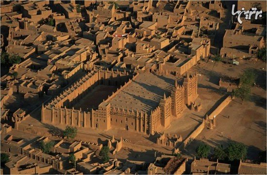 مسجد جامع جنه (Djenne)؛ بزرگترین بنای خشتی دنیا
