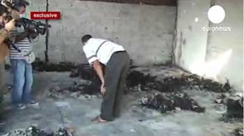 تصاویر تکان دهنده یورونیوز از اجساد سوخته پنجاه نفر از انقلابیون لیبی