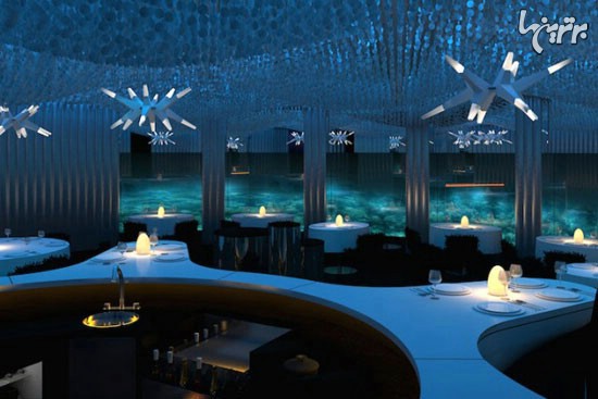 رستورانی رویایی در عمق آب های مالدیو