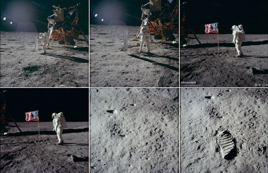 ناسا تمام تصاویر سفر به ماه را منتشر کرد + عکس
