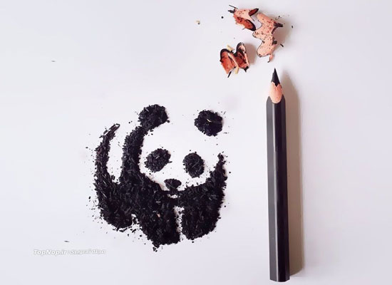 نقاشی فقط با تراشیدن مداد!