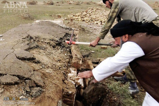 قبرستانی که داعش تخریب کرد +عکس