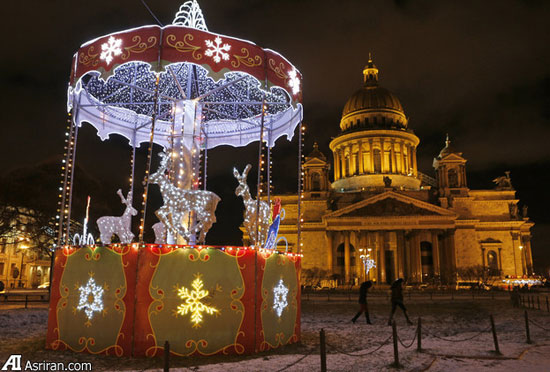 کریسمس در سن پترزبورگ روسیه