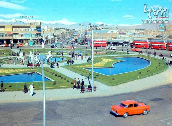 عکس قدیمی و زیبا از میدان امام حسین (ع)
