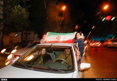 اخبار,اخبارورزشی, شادیهای  مردم برای برد تیم ملی والیبال ایران