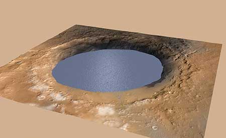اخبار,اخبار علمی , دریاچه باستانی در مریخ 