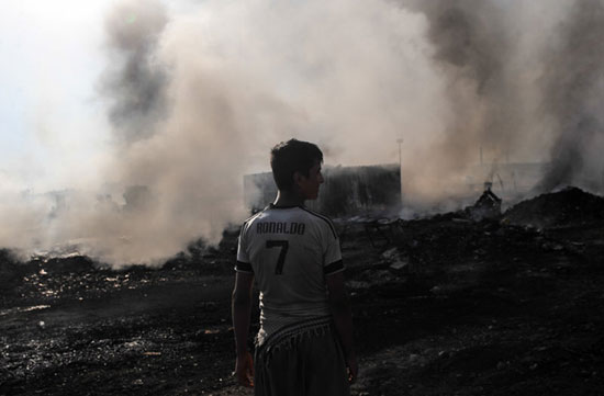 آتش‌سوزی گسترده در جنوب تهران + عکس