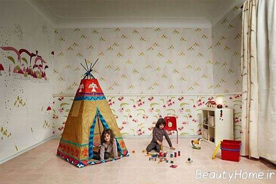 جدیدترین کاغذ دیواری اتاق کودک با طرح های شیک