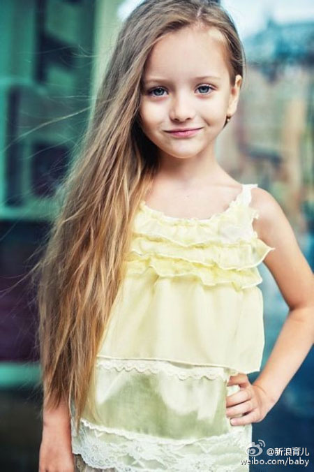 آنجیلینا، مانکن زیبای کودک روسی +عکسها