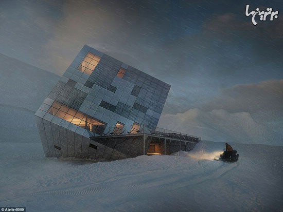 این کلبه از آینده درون برف پرتاب شده است!