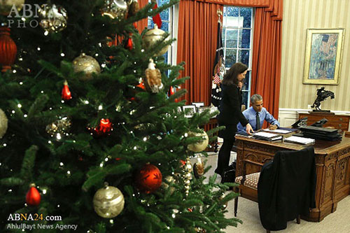 عکس: درخت کریسمس اوباما