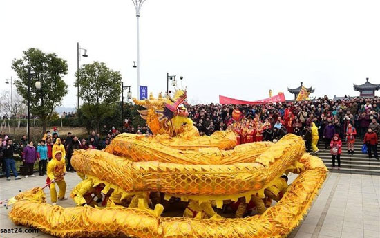 (تصاویر)نقش اژدهای طلایی در کارناوال های چین چیست؟