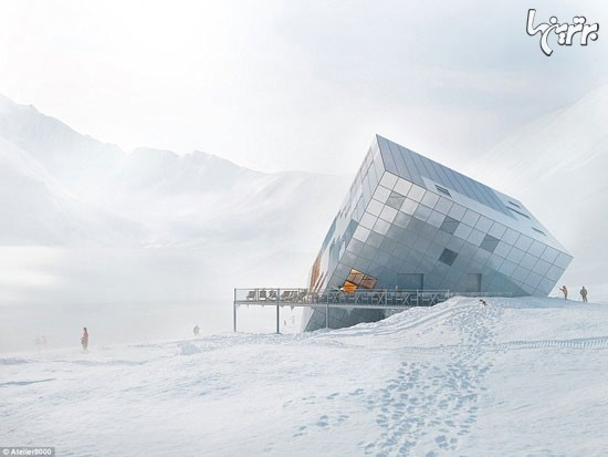 این کلبه از آینده درون برف پرتاب شده است!