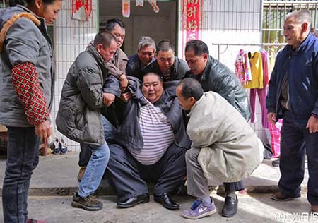 اخبار,اخبار گوناگون,چاق‌ترین مرد چین