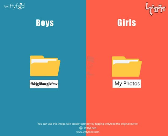 فرق دخترها و پسر ها در 8 عکس