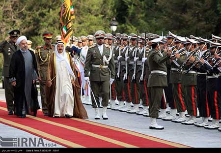 اخبار,اخبار سیاست خارجی ,استقبال رسمی روحانی از امیر کویت 