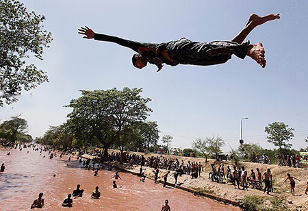 عکسهای جالب,تصاویر جالب,گرمای هوا در لاهور