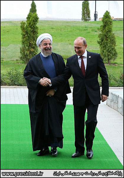 عکس: استقبال پوتین از  حسن روحانی